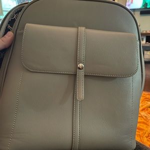 Grey Miztique Vegan Leather BackPack